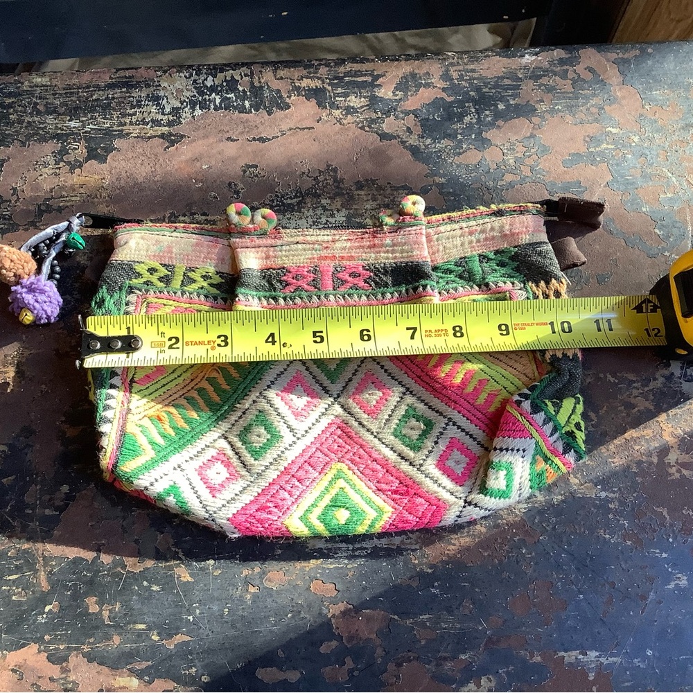 Vintage Hmong Textile Cosmetic Bag Clutch - Picture 4 of 5